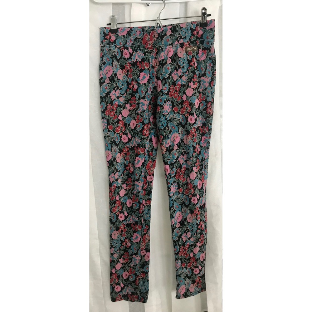 Matilda Jane Floral Leggings Multicolored Slim Fit Pants Cotton Stretch Size S